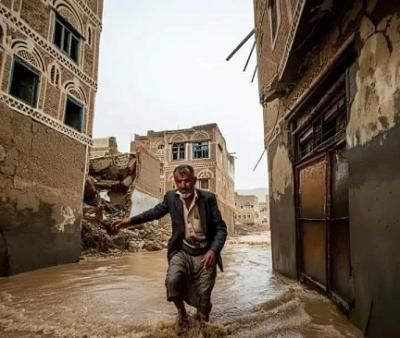 أخبار اليمن : تحذيرات من إنهيار منازل.. استمرار الأمطار في 8 محافظات
