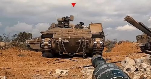 القسام توقع رتلاً من الآليات الإسرائيلية في كمين