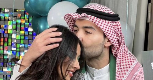 فرح الهادي وعقيل الرئيسي يحتفلان باليوم الوطني السعودي