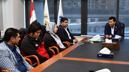 زير الرياضة يستقبل صفا سليمان لاعبة منتخب الجودو