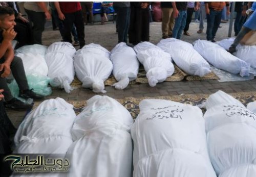 غزة تناشد العالم لإرسال الأكفان لستر أجساد الشهداء