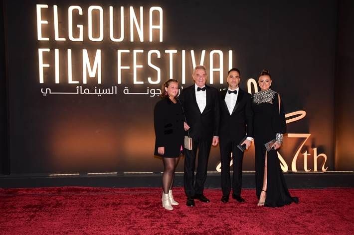 النجوم يصطحبون أبناءهم لحفل افتتاح مهرجان الجونة.. صور