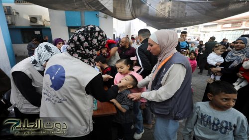 بدء حملة التطعيم ضد شلل الأطفال في غزة باستثناء الشمال