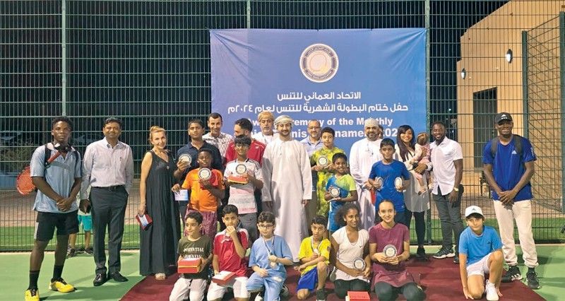 ختام البطولة الشهرية الثانية للتنس
