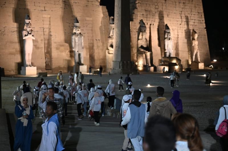 زيارة لمعبد الأقصر ضمن أسبوع ”أهل مصر” لأطفال المحافظات الحدودية