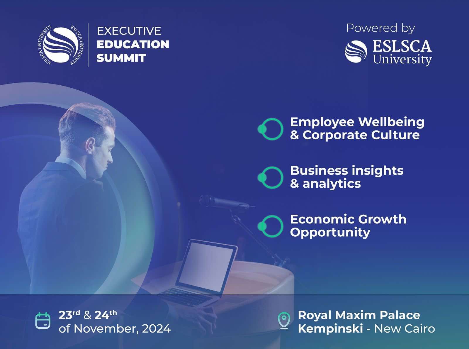 جامعة اسلاسكا تطلق مؤتمر التعليم التنفيذي 2024