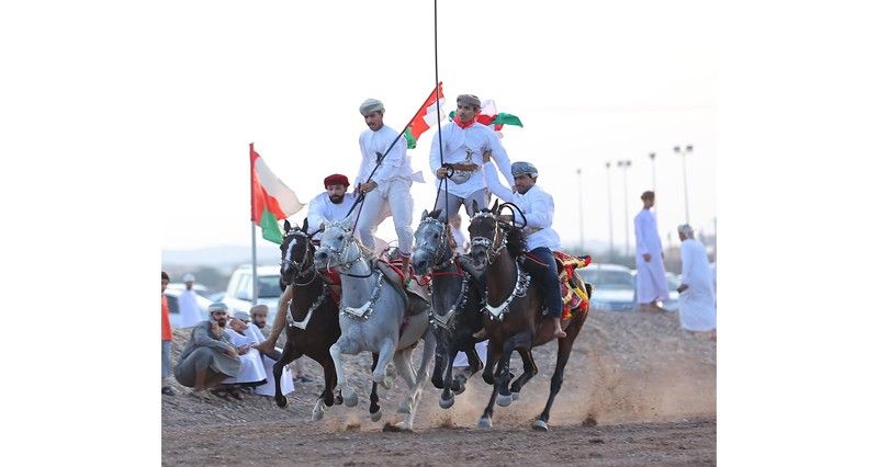 أشواط مثيرة فـي استعراضات مهارة الخيل ببلدة الدريز بعبري