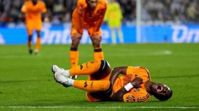 الإصابة تُبعد فينيسيوس عن ريال مدريد