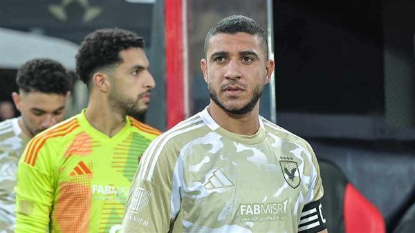 مصطفى شوبير رجل مباراة الأهلي والبنك الأهلي في الدوري