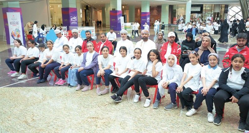 أنشطة وفعاليات متنوعة فـي اليوم الأولمبي بمحافظة مسقط