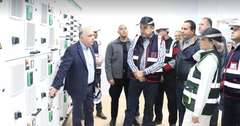 وزيرا قطاع الأعمال والبيئة يتفقدان مشروع معالجة مياه الصرف…