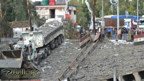 غارات إسرائيلية على معابر حدودية بين سوريا ولبنان بريف حمص