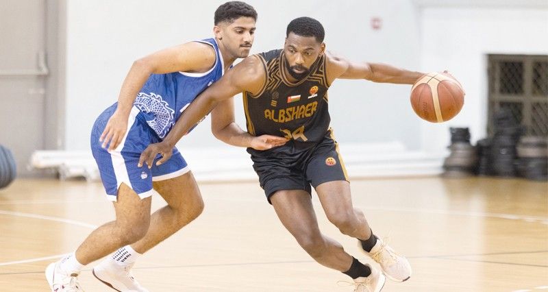 البشائر يتغلب على النصر فـي دوري عام كرة السلة