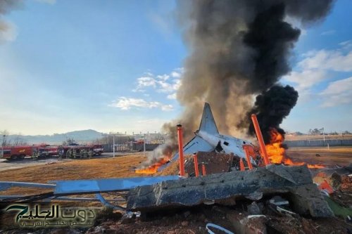 تحطم طائرة في كوريا الجنوبية ومصرع 120 من ركابها .. فيديو