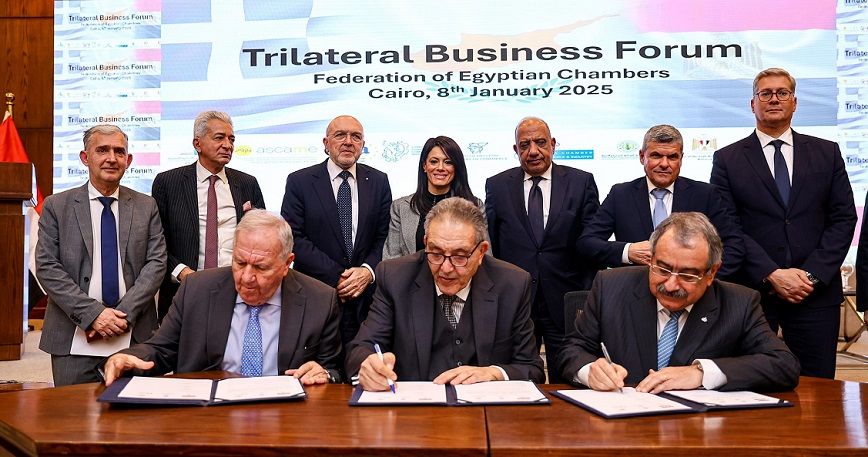 بروتوكول تعاون لإنشاء مجلس أعمال مصري يوناني قبرصي مشترك