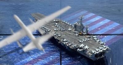 أخبار اليمن : قصف حاملة الطائرات الأمريكية وأهدافا إسرائيلية