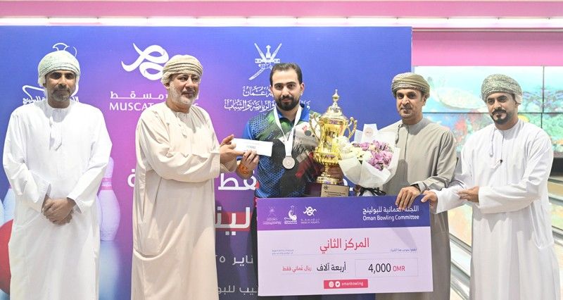 مصعب العدوي يتوج بلقب بطولة مسقط الدولية للبولينح والكويتي أصيل ثانيا والإماراتي العطار ثالثا