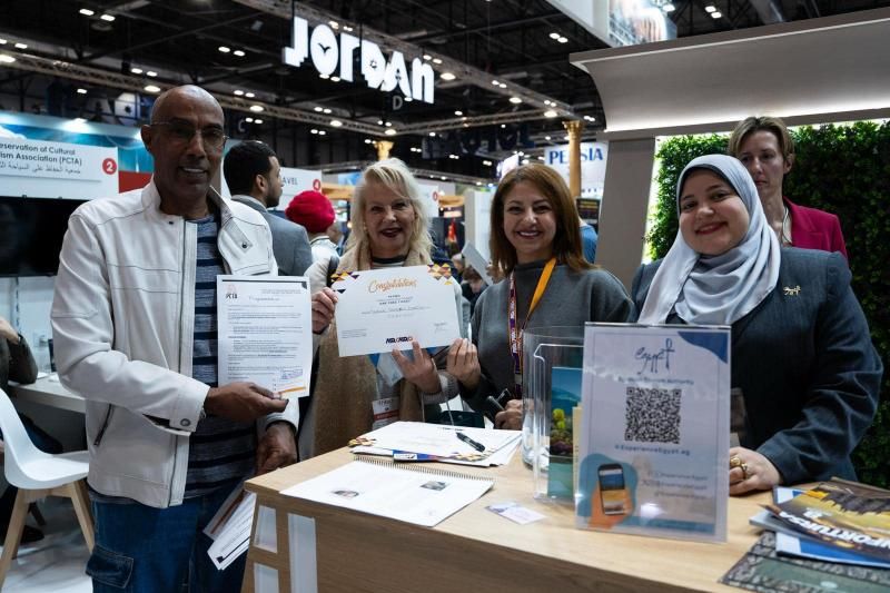 وزارة السياحة والآثار تنظم مسابقة سياحية لزائري الجناح المصري المشارك بالمعرض السياحي...