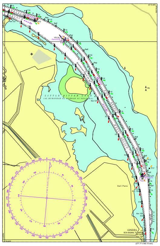 صدور الخرائط الجديدة لقناة السويس بعد إضافة مشروع تطوير…