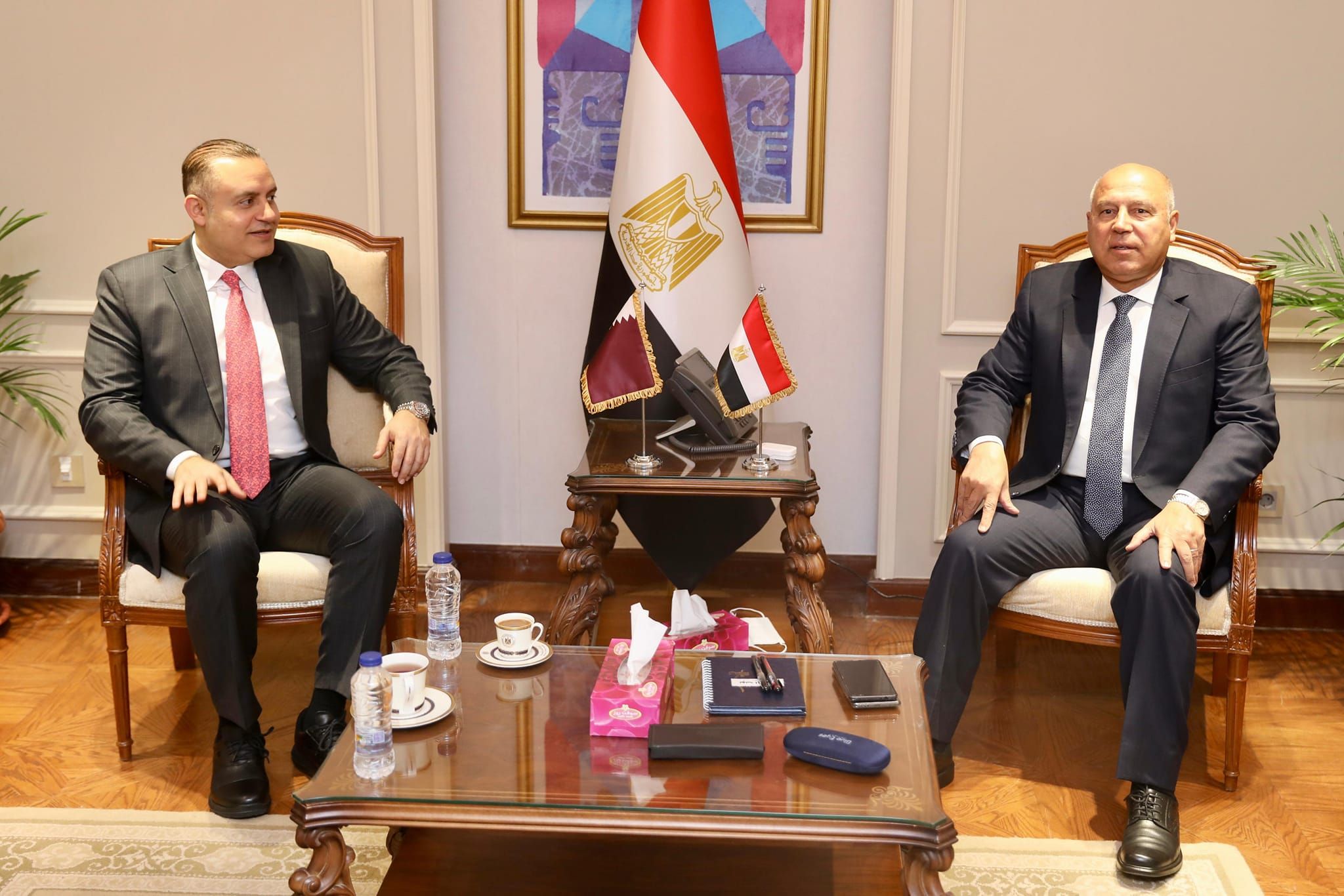 كامل الوزير يبحث مع سفير قطر بالقاهرة سبل تعزيز التعاون بين…