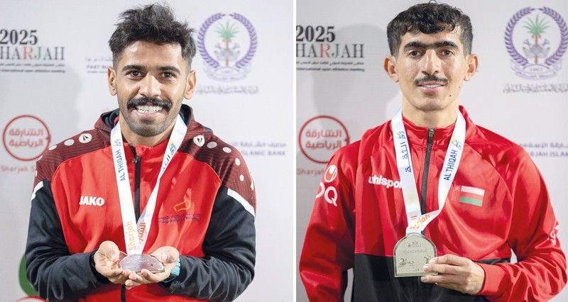 المقيبلي والحراصي يحققان ميداليتين فضيتين فـي ملتقى الشارقة الدولي لذوي الإعاقة