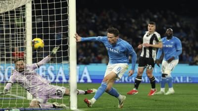 نابولي يتعثر أمام أودينيزي في الكالتشيو