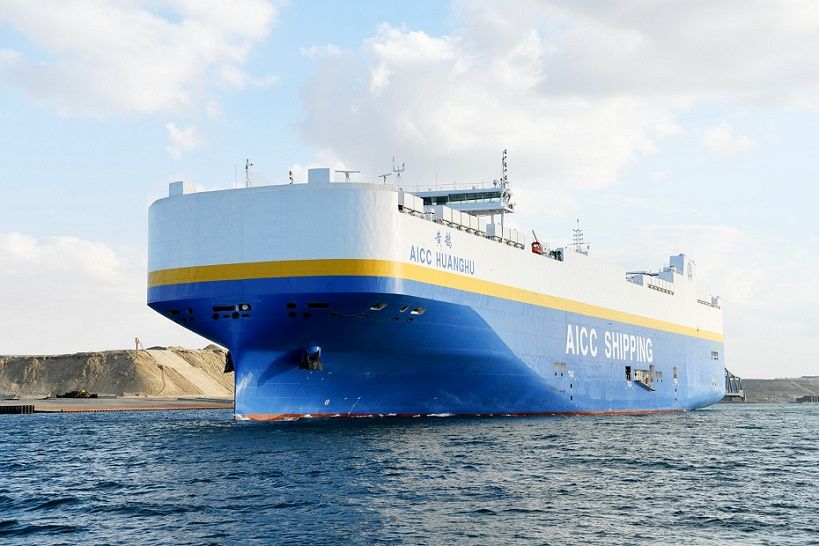 قناة السويس تشهد عبور حاملة السيارات AICC HUANGHU في رحلتها…