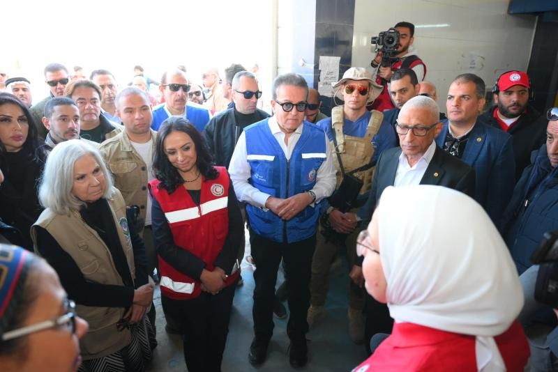 وزير الصحة ووزيرة التضامن الاجتماعي ووفد من جامعة الدول العربية يتفقدون المراكز...