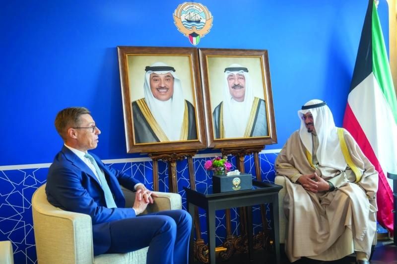 رئيس الوزراء الكويتى يستعرض على هامش «مؤتمر ميونخ»أوجه التعاون مع الشركات والمؤسسات...