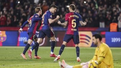 برشلونة يعتلي صدارة الدوري الإسباني