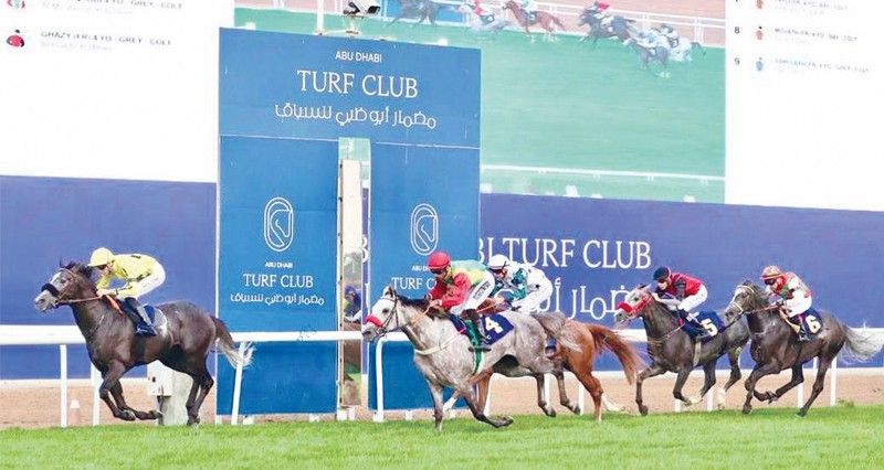 الحصان «العريق» للخيالة السلطانية يحل وصيفا فـي منافسات التاج الثلاثي العربي بأبوظبي