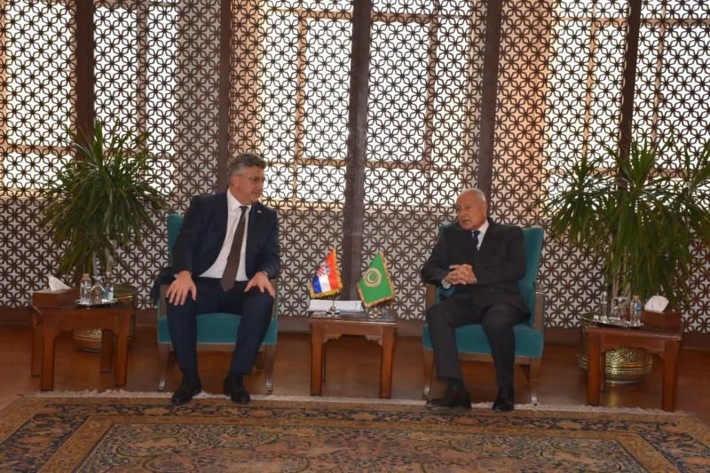 أبو الغيط يستقبل رئيس وزراء جمهورية كرواتيا