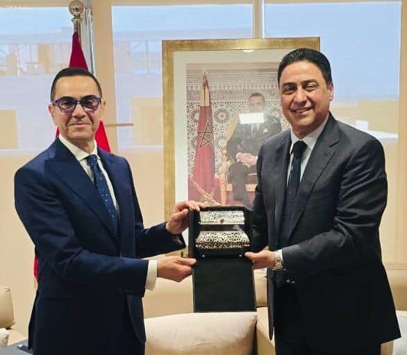 وزير الاستثمار يبحث مع نظيره المغربي تعزيز العلاقات…