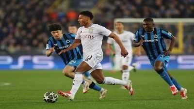 أستون فيلا يُسقط كلوب بروج بثلاثية