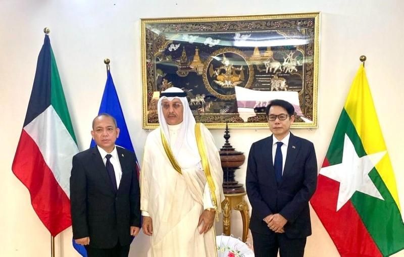 السفير حيات ينقل تعازي الكويت في ضحايا زلزال ميانمار وتايلند