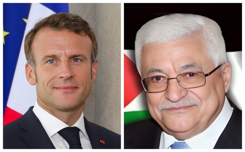 اتصال هاتفي بين الرئيس الفلسطينى ونظيره الفرنسي