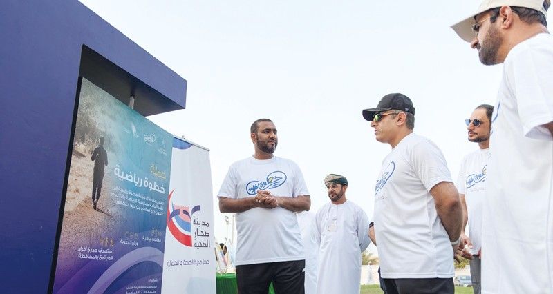 تدشين حملة خطوة رياضية بمحافظة شمال الباطنة