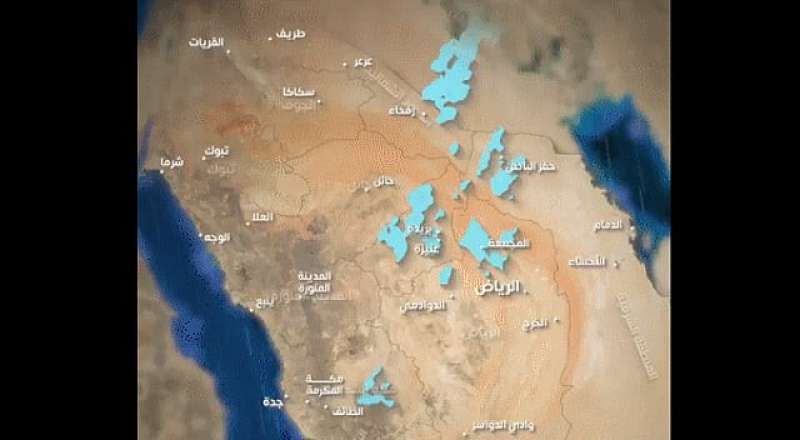 حالة الطقس في السعودية.. المركز الوطني للأرصاد يتوقع زيادة الأمطار على المملكة...
