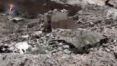 أخبار اليمن : تفقد الأضراء جراء استهداف العدوان الأمريكي منطقة ثقبان