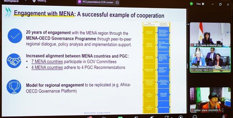 وزيرة التخطيط تشارك في اجتماعات لجنة الحوكمة العامة لمنظمة…