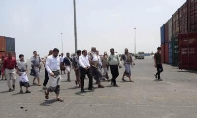 أخبار اليمن : تفقد سير العمل في ميناء الحديدة