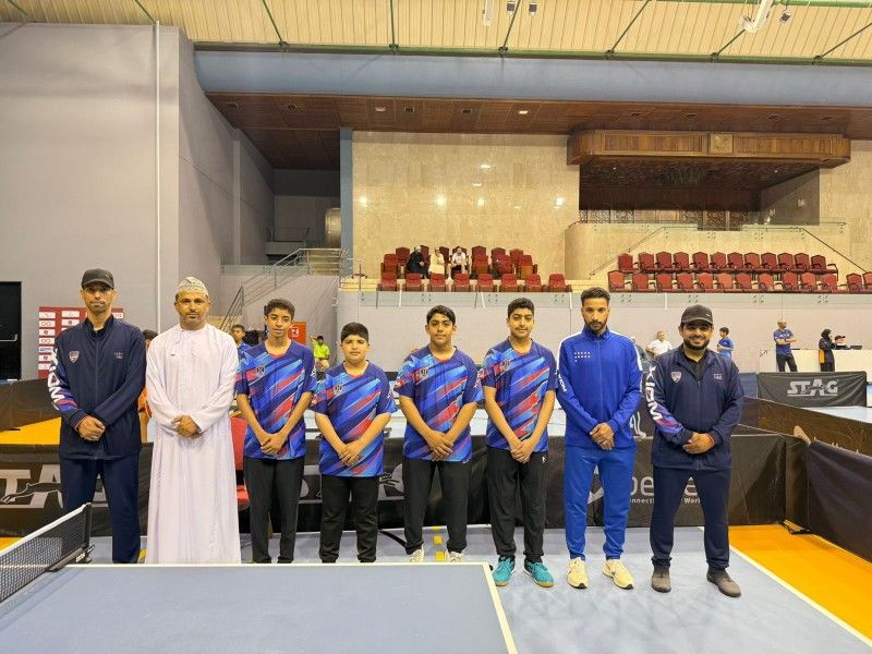 نادي الرستاق يحقق لقب بطولة فرق الناشئين لكرة الطاولة