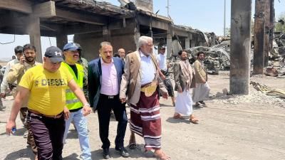 أخبار اليمن : تفقد أعمال الترميم بمطار صنعاء الدولي