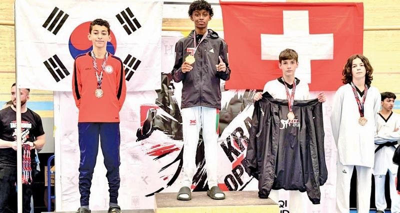 المهند البلوشي يتوج بذهبية التايكوندو فـي جنيف