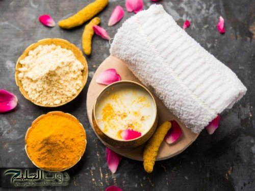 سر ملعقة الكركم السحرية لتبيبض وتفتيح الرقبة وإزالة السواد والخطوط نهائيا في دقائق معدودة