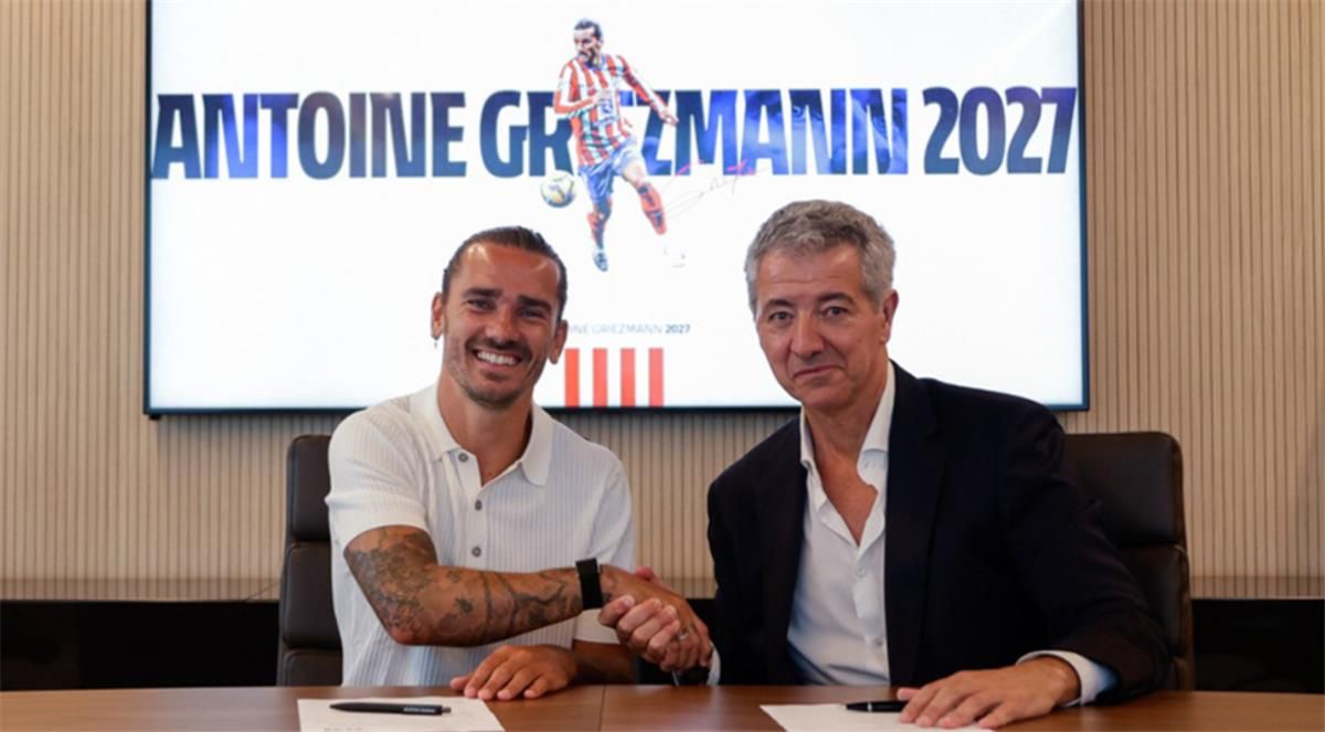 قبل مونديال الأندية.. أتلتيكو مدريد يعلن تجديد عقد جريزمان