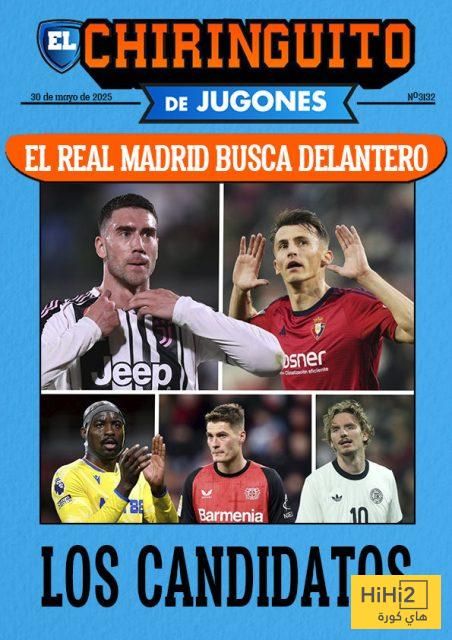 ريال مدريد حدد 5 مهاجمين للتوقيع معهم هذا الصيف