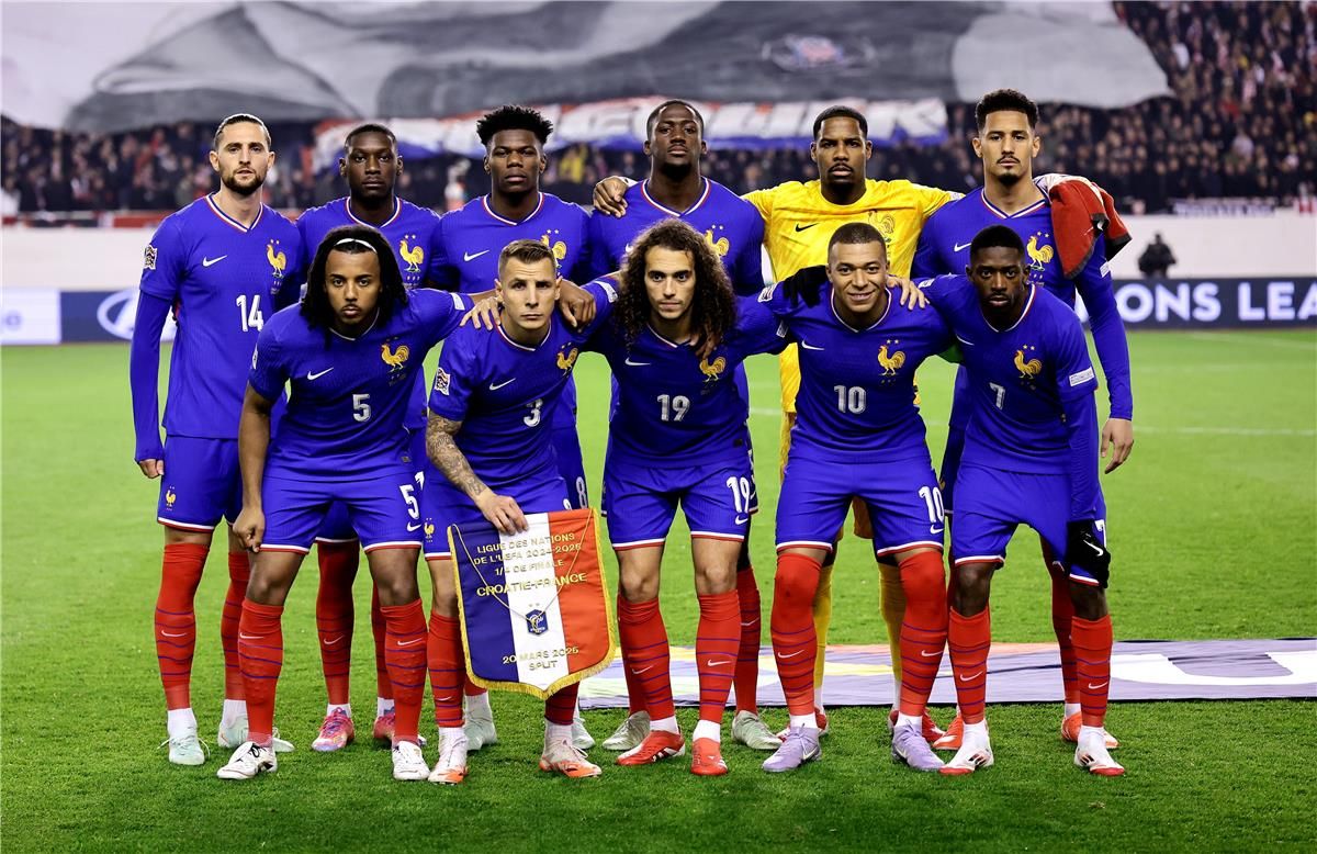 تشكيل فرنسا أمام إسبانيا في نصف نهائي دوري الأمم الأوروبية.. موقف مبابي