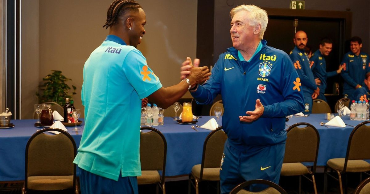 فينيسيوس ينتزع رقم نيمار في البرازيل في أول مباراة لأنشيلوتي