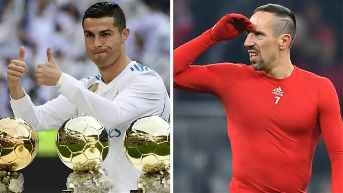 ريبيري يسخر من تصريح رونالدو حول معيار الفوز بـ الكرة الذهبية